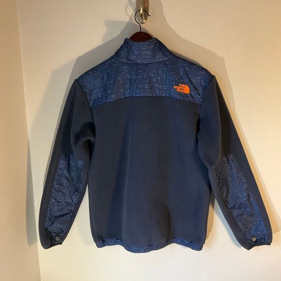 North Face Blue and Orange Full Zip Fleece Jacket, Medium. Gorpcore - Picture 7 of 13